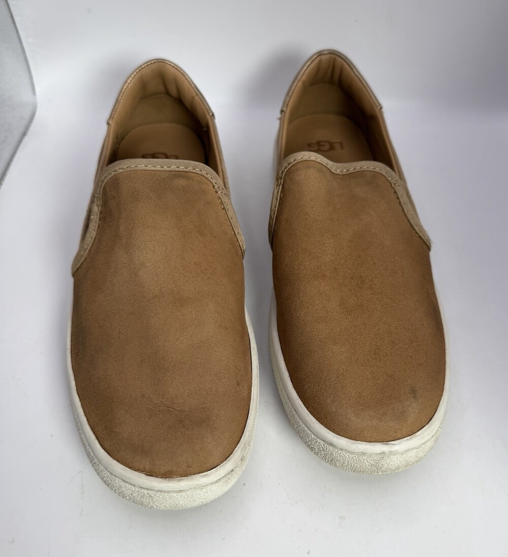 UGG slip On Sneaker Women's Sz 5.5 Chestnut Suede 1019217 Brown Shoes - Picture 2 of 7